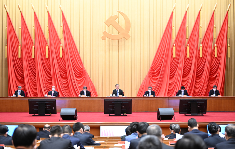 1月9日,中共中央總書記、國(guó)家主席、中央軍委主席習(xí)近平在中國(guó)共產(chǎn)黨第二十屆中央紀(jì)律檢查委員會(huì)第二次全體會(huì)議上發(fā)表重要講話。李強(qiáng)、趙樂際、王滬寧、蔡奇、丁薛祥、李希出席會(huì)議。
